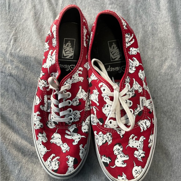 Vans Other - DISNEY Vans Red and White Dalmatian Print Sneakers
